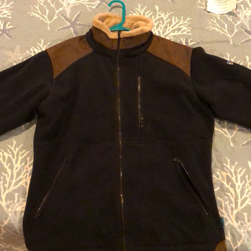 EUC Kuhl Men’s Med Black Fleece Jacket